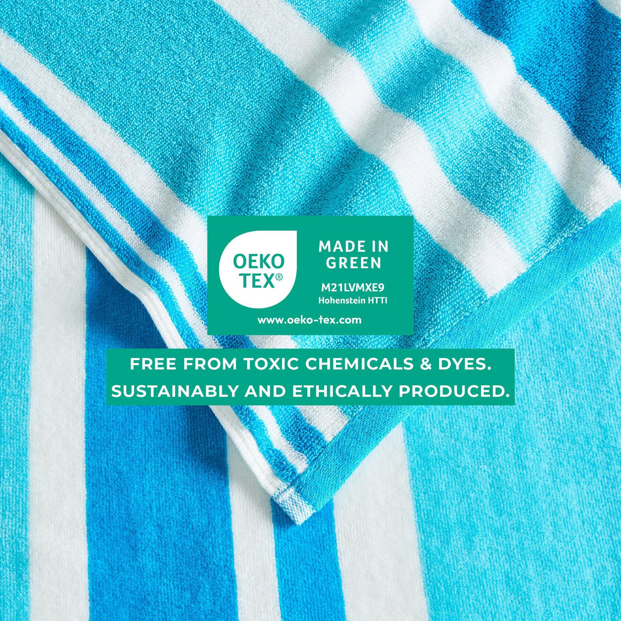 Cotton Velour Cabana Stripe Beach Towel – Novia Collection-Parc Decor