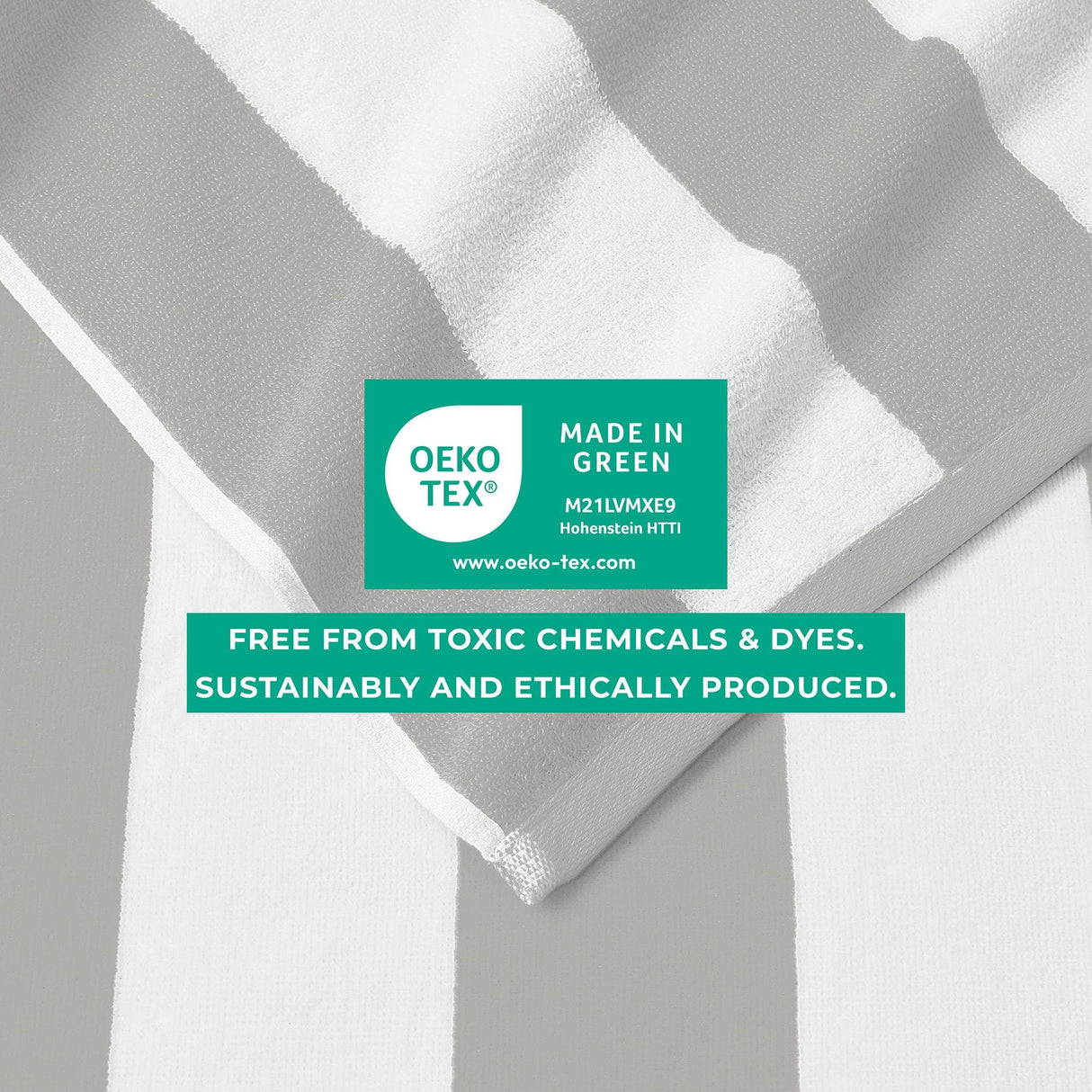 Cotton Velour Cabana Stripe Beach Towel – Novia Collection-Parc Decor