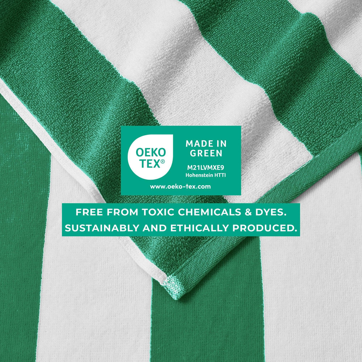 Cotton Velour Cabana Stripe Beach Towel – Novia Collection-Parc Decor