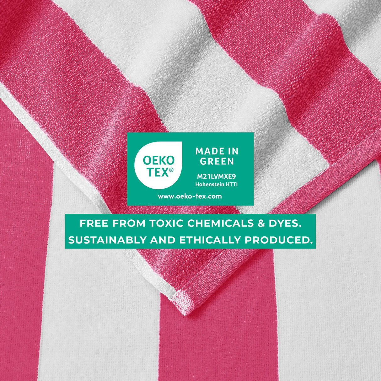 Cotton Velour Cabana Stripe Beach Towel – Novia Collection-Parc Decor