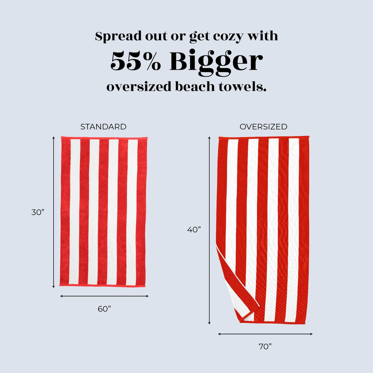 Cotton Velour Cabana Stripe Beach Towel – Novia Collection-Parc Decor