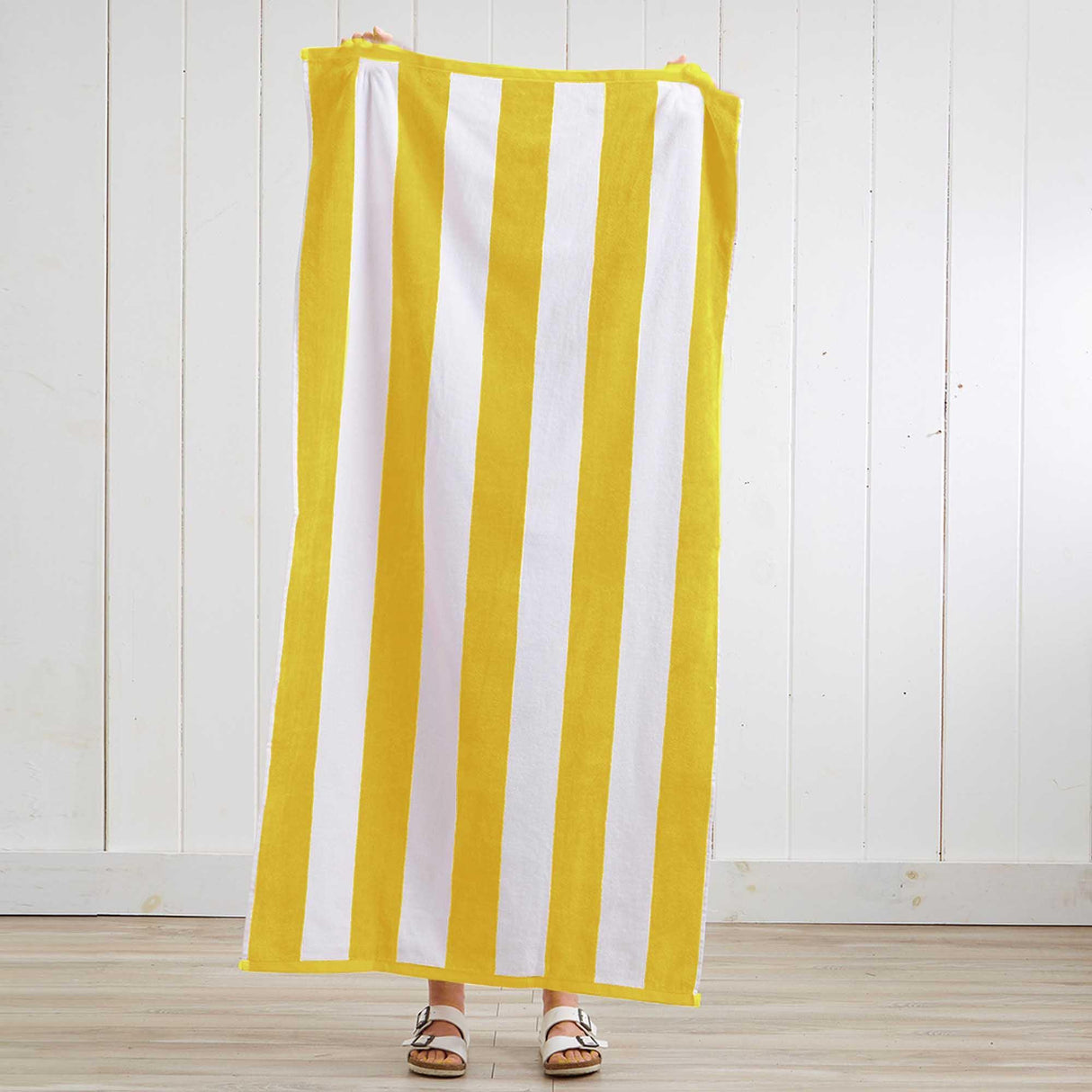 Cotton Velour Cabana Stripe Beach Towel – Novia Collection-Parc Decor