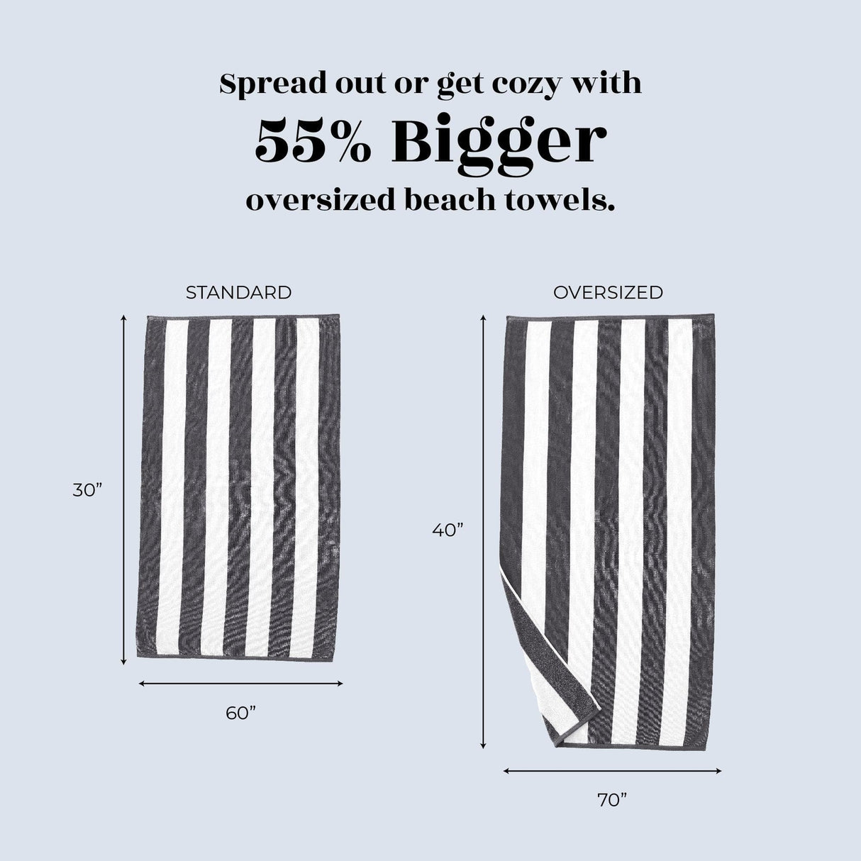 Cotton Velour Cabana Stripe Beach Towel – Novia Collection-Parc Decor