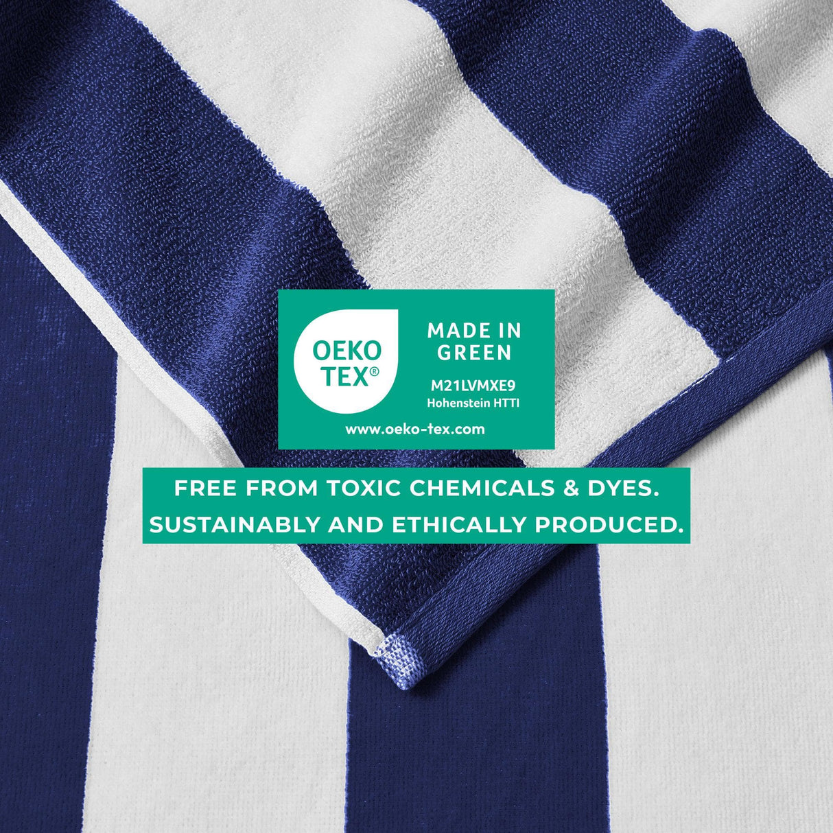 Cotton Velour Cabana Stripe Beach Towel – Novia Collection-Parc Decor