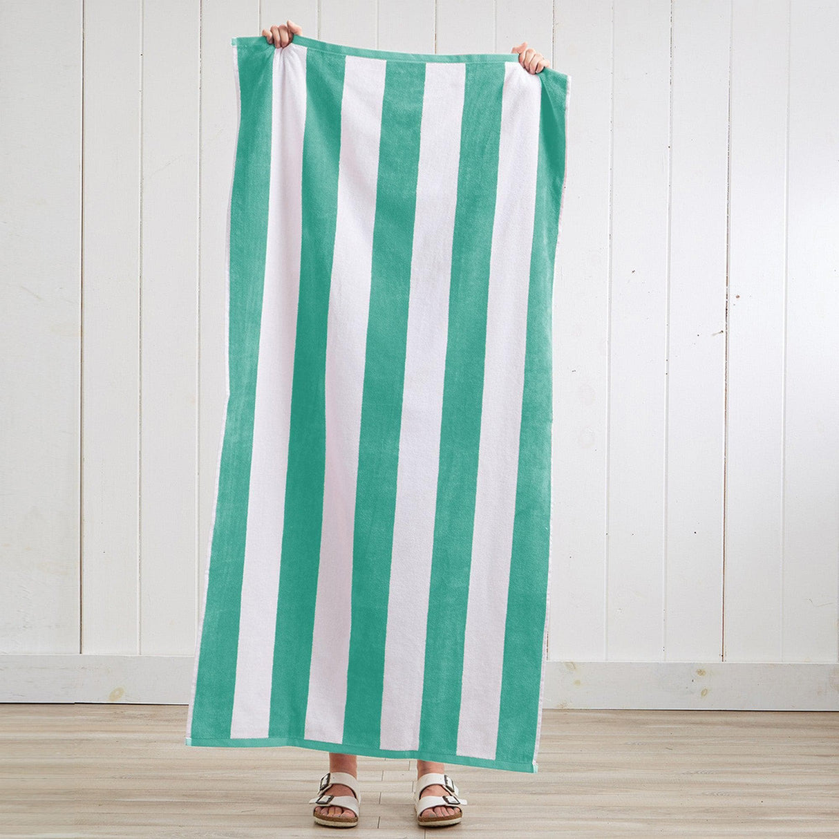 Cotton Velour Cabana Stripe Beach Towel – Novia Collection-Parc Decor