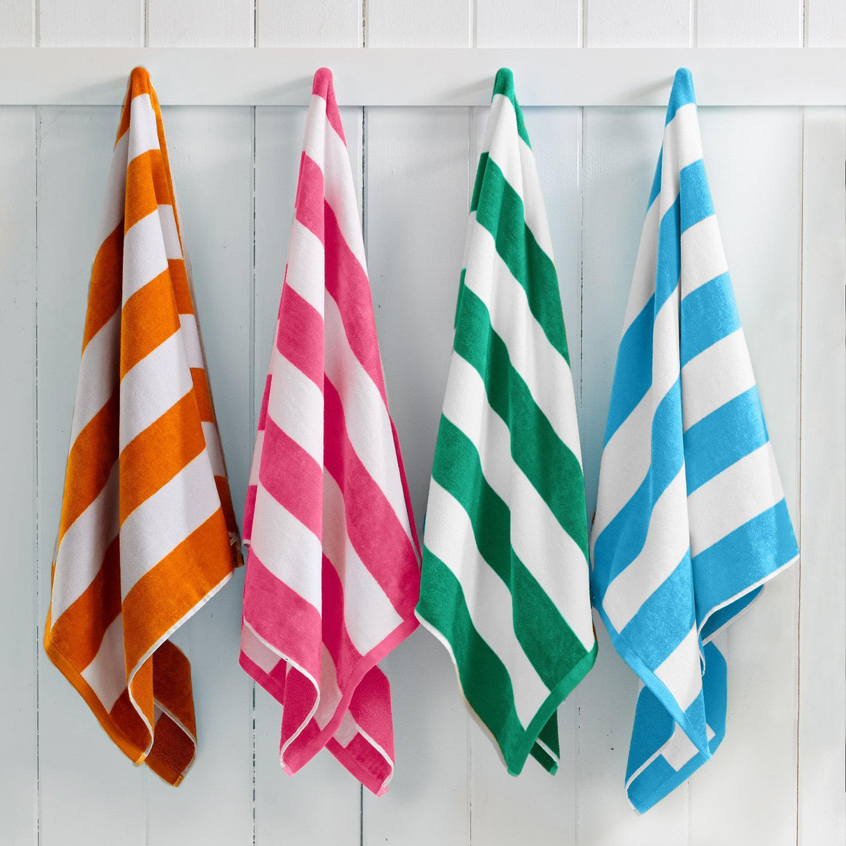 Cotton Velour Cabana Stripe Beach Towel – Novia Collection-Parc Decor