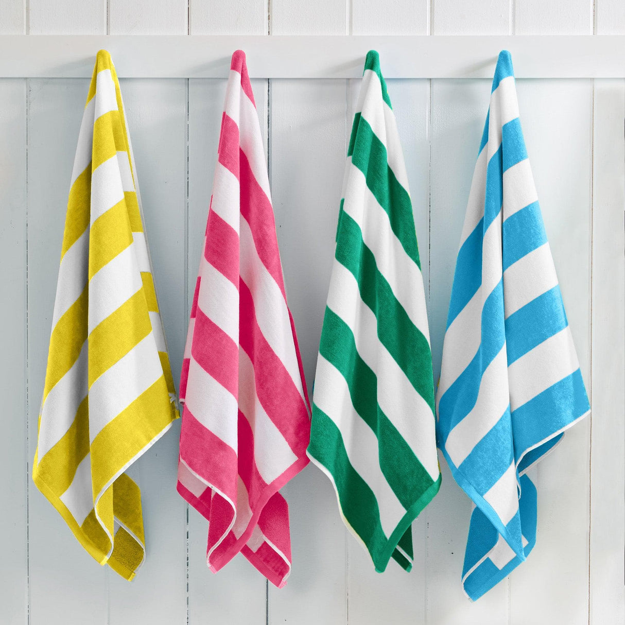Cotton Velour Cabana Stripe Beach Towel – Novia Collection-Parc Decor