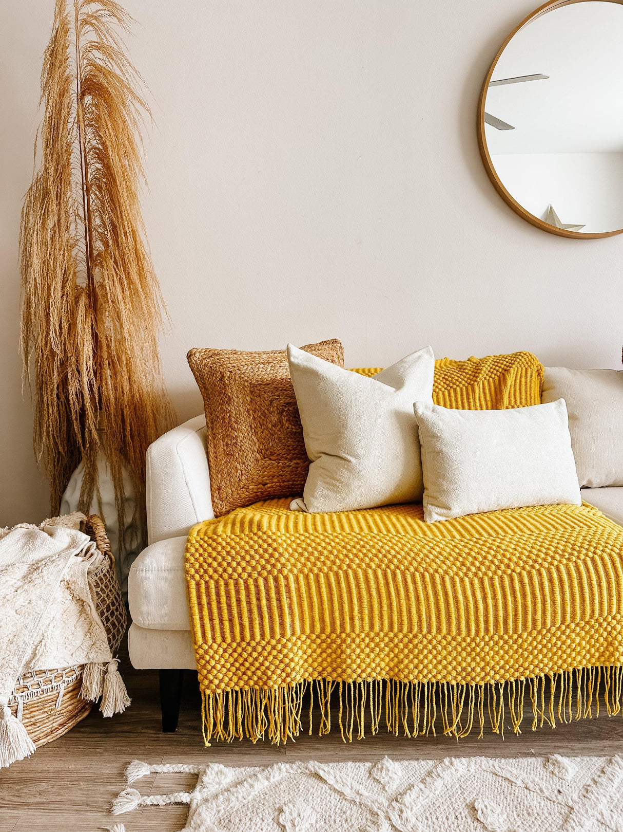 Cream Sherpa Lumbar Pillow Cover-Parc Decor