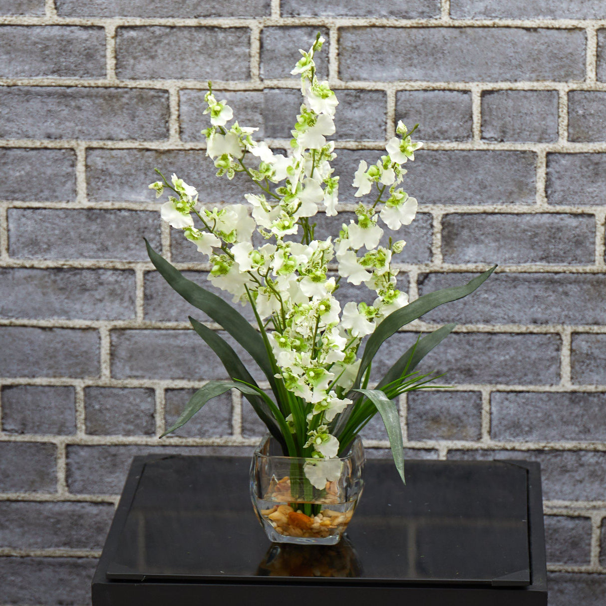 Dancing Lady Orchid Liquid Illusion Silk Flower Arrangement-Parc Decor