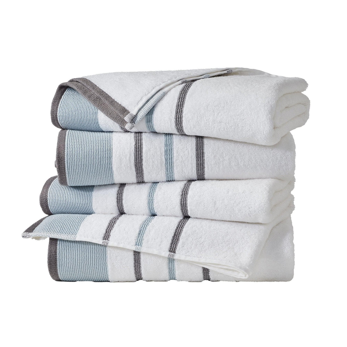 Decorative Cotton Stripe Bath Towel Set – Noelle Collection-Parc Decor
