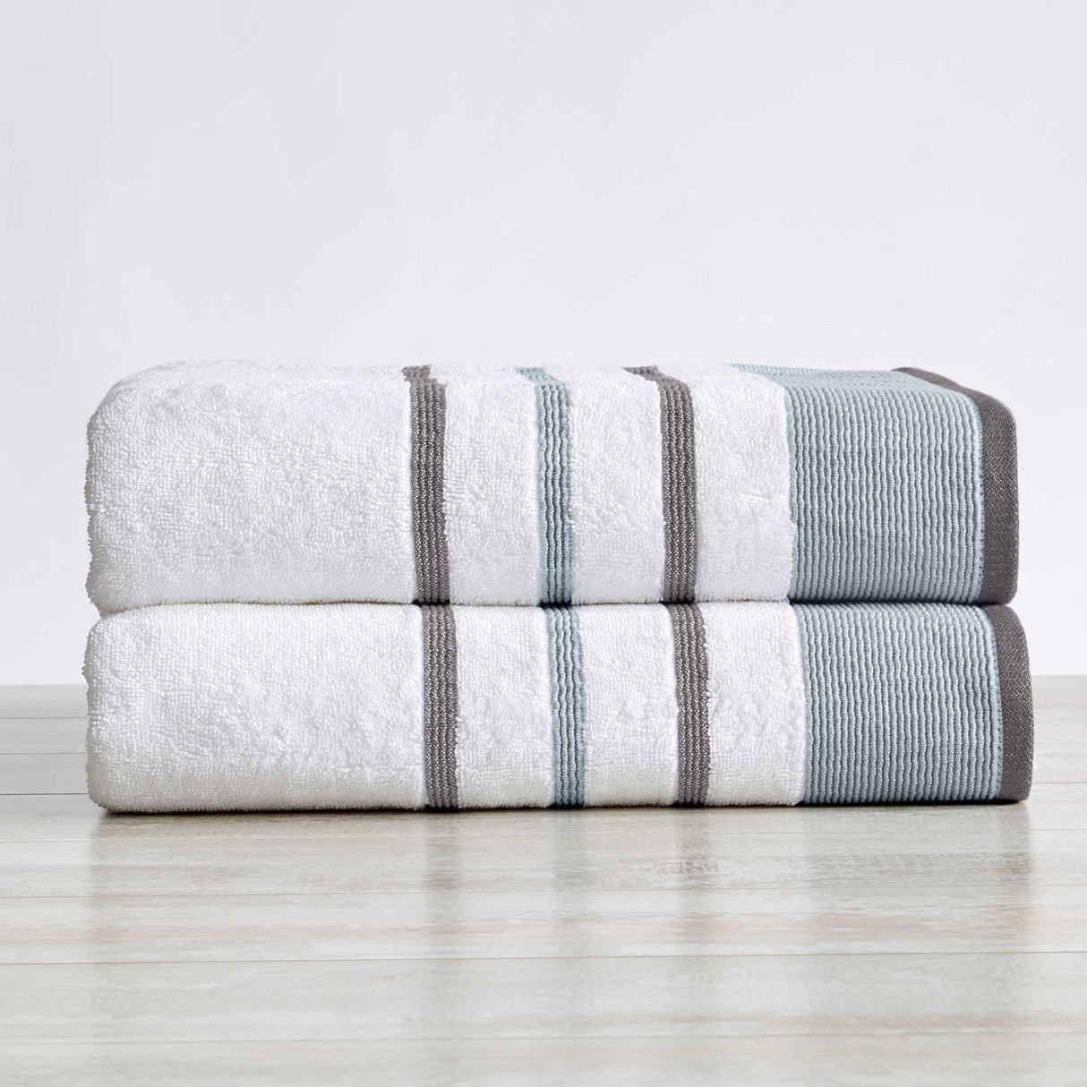 Decorative Cotton Stripe Bath Towel Set – Noelle Collection-Parc Decor