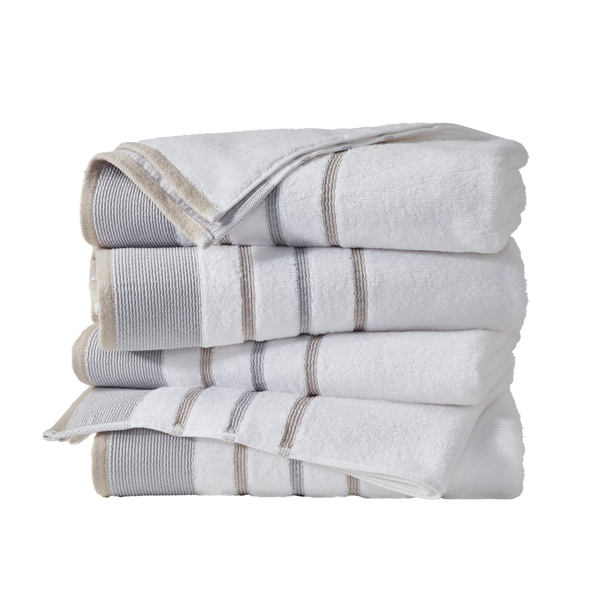 Decorative Cotton Stripe Bath Towel Set – Noelle Collection-Parc Decor
