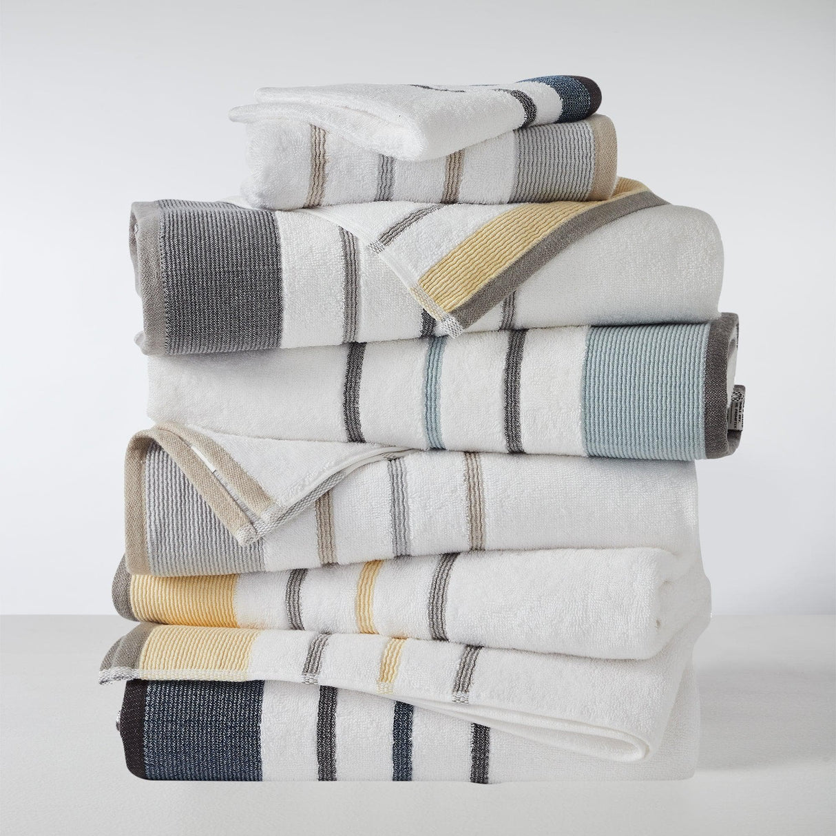 Decorative Cotton Stripe Bath Towel Set – Noelle Collection-Parc Decor