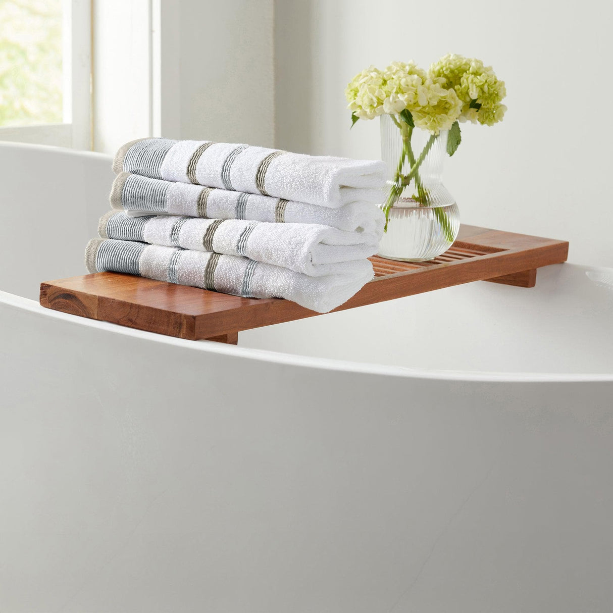 Decorative Cotton Stripe Bath Towel Set – Noelle Collection-Parc Decor