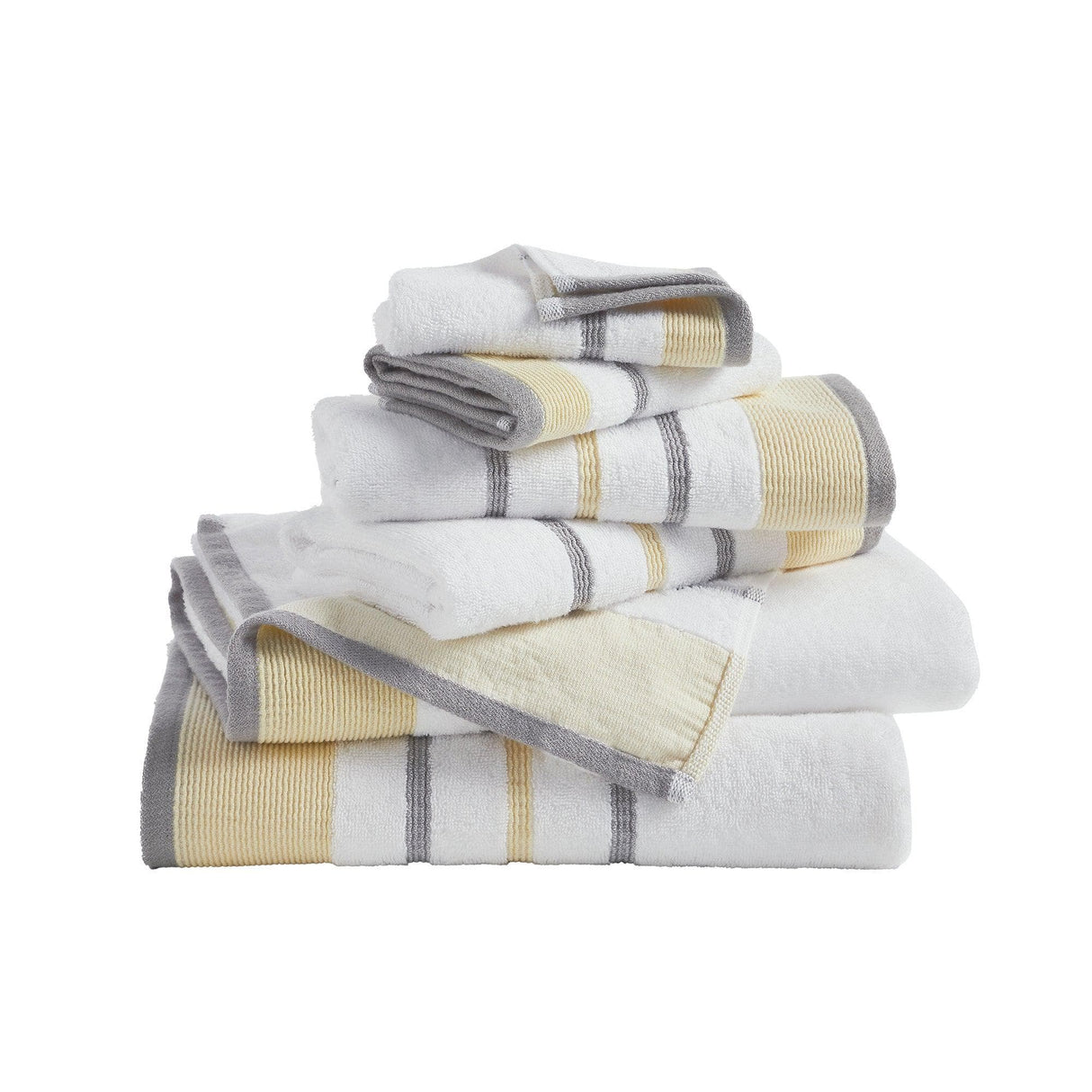 Decorative Cotton Stripe Bath Towel Set – Noelle Collection-Parc Decor