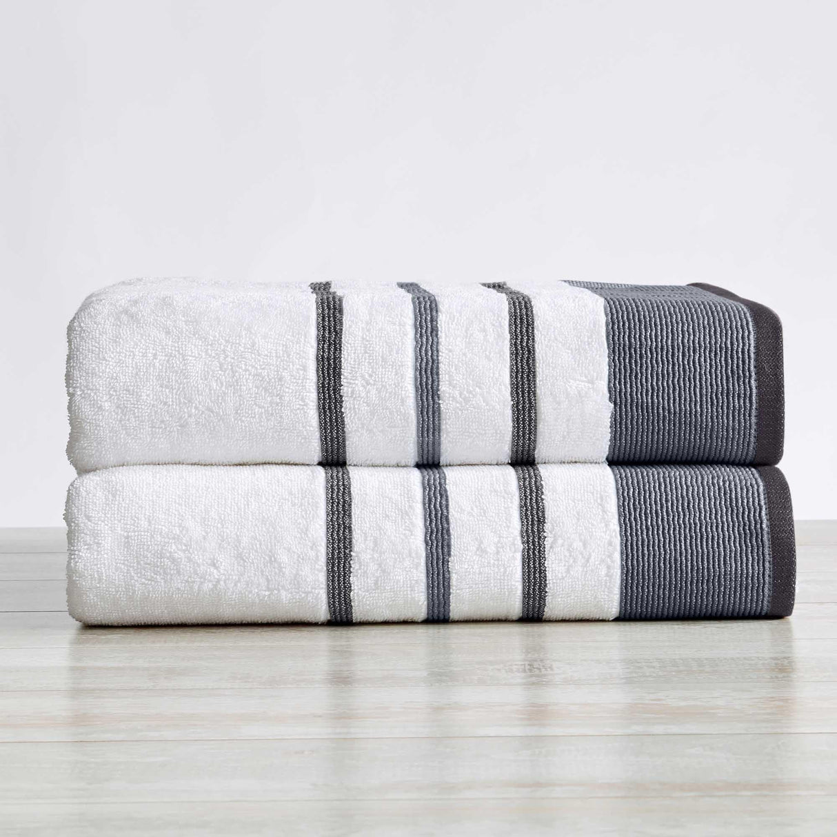Decorative Cotton Stripe Bath Towel Set – Noelle Collection-Parc Decor