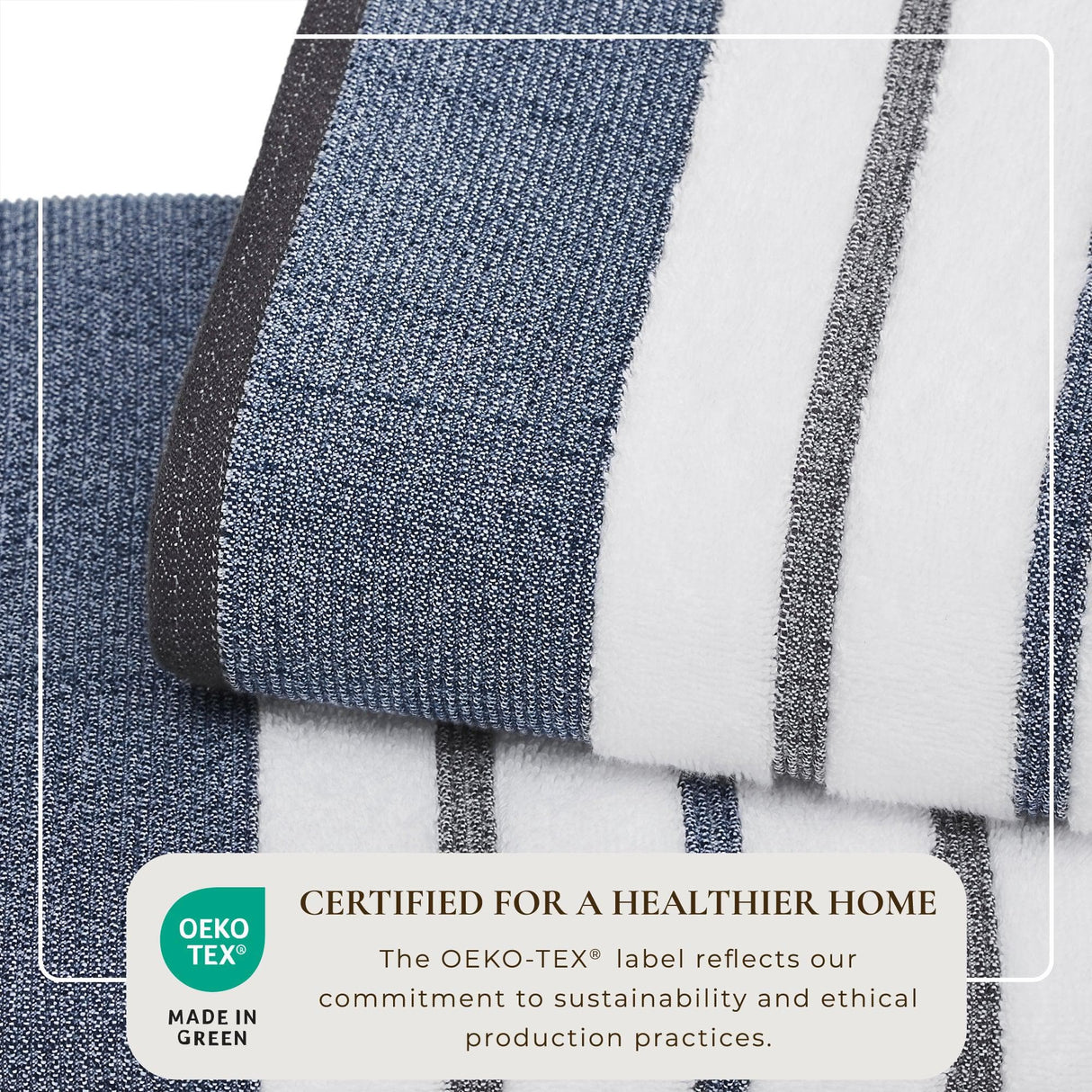 Decorative Cotton Stripe Bath Towel Set – Noelle Collection-Parc Decor