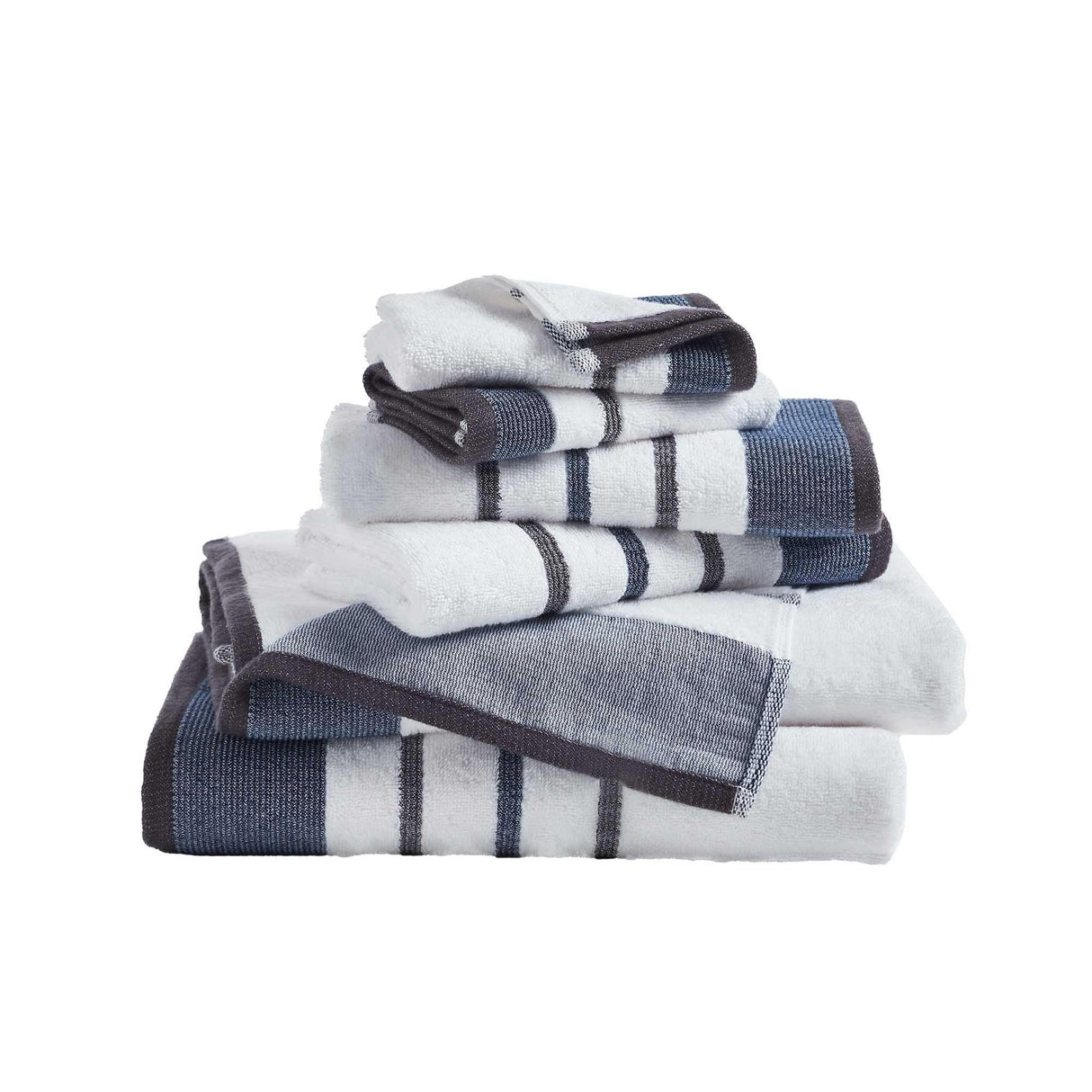 Decorative Cotton Stripe Bath Towel Set – Noelle Collection-Parc Decor