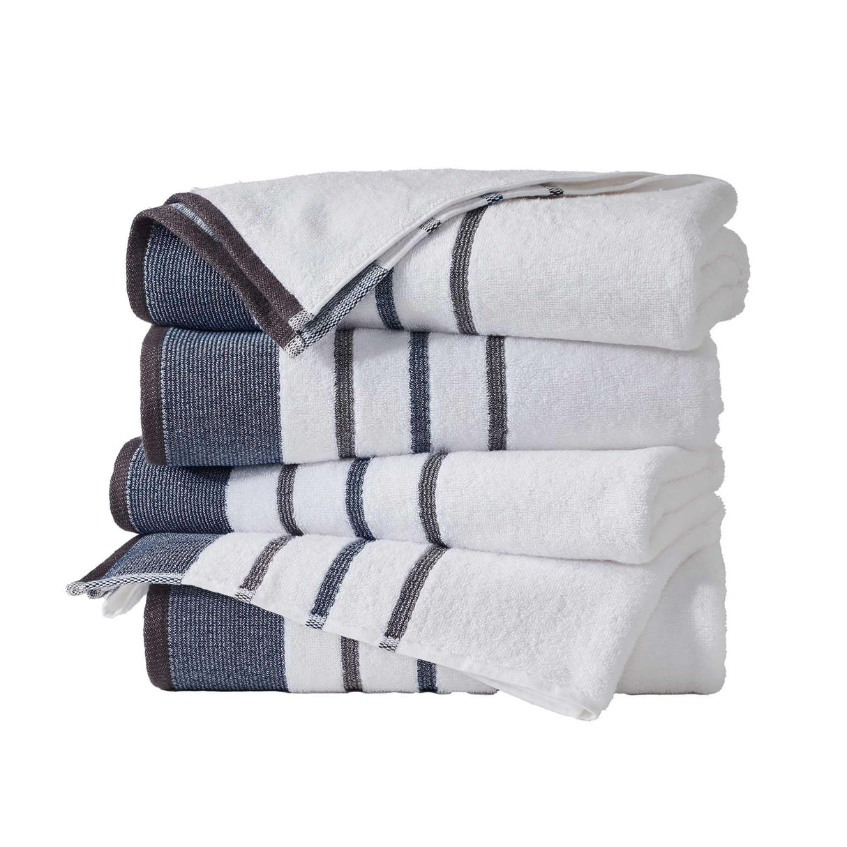 Decorative Cotton Stripe Bath Towel Set – Noelle Collection-Parc Decor