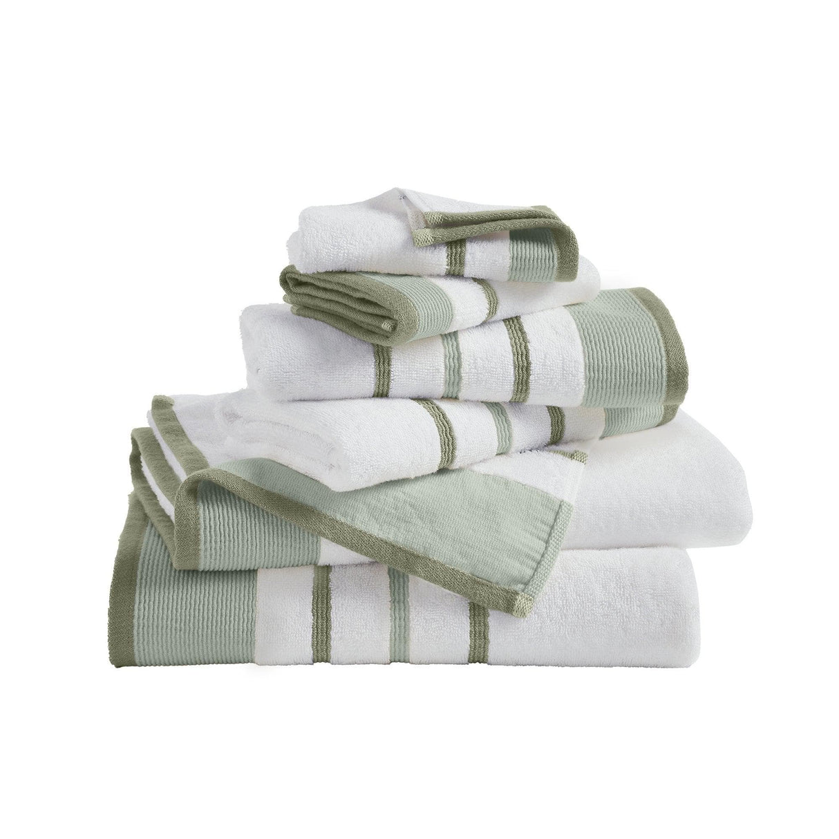 Decorative Cotton Stripe Bath Towel Set – Noelle Collection-Parc Decor