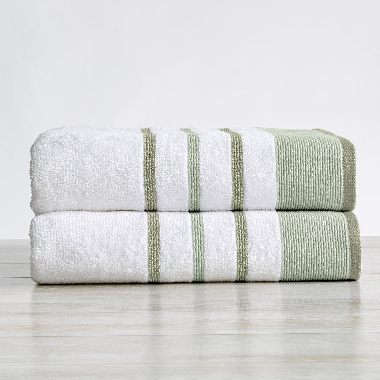 Decorative Cotton Stripe Bath Towel Set – Noelle Collection-Parc Decor