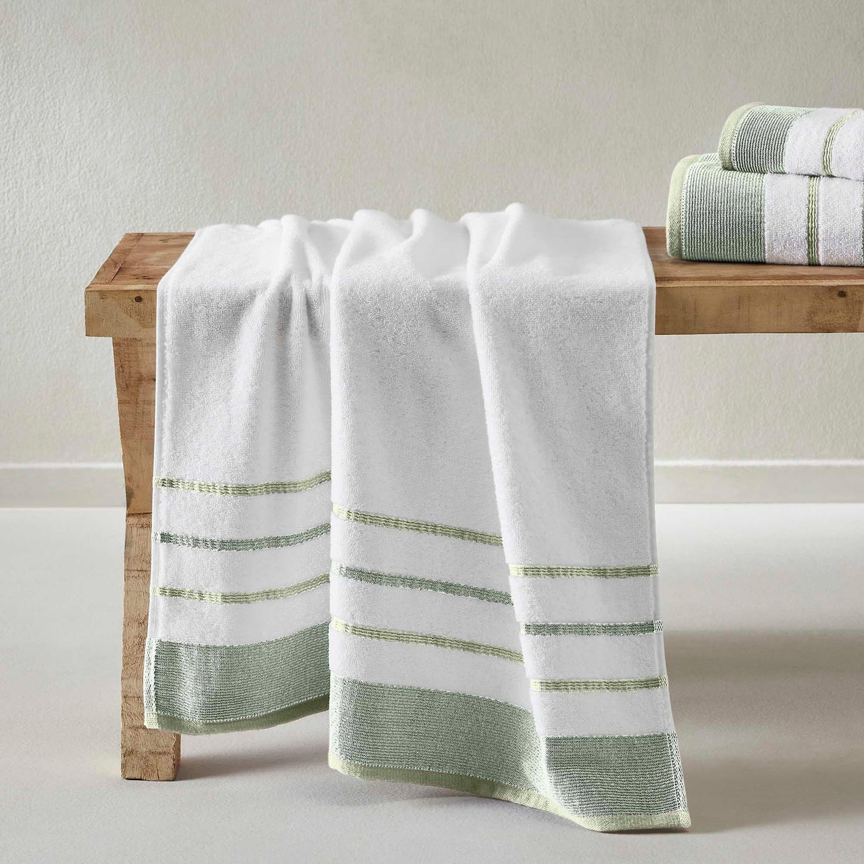 Decorative Cotton Stripe Bath Towel Set – Noelle Collection-Parc Decor