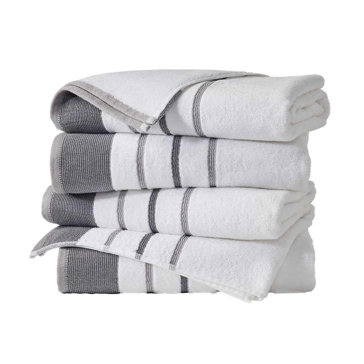 Decorative Cotton Stripe Bath Towel Set – Noelle Collection-Parc Decor