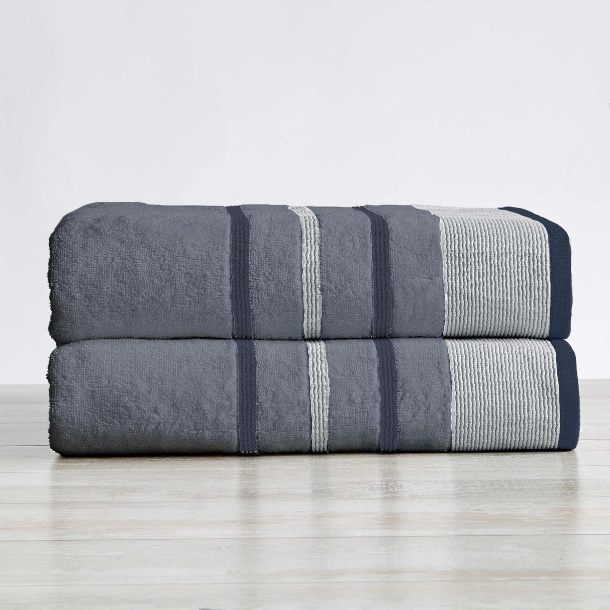 Decorative Cotton Stripe Bath Towel Set – Noelle Collection-Parc Decor