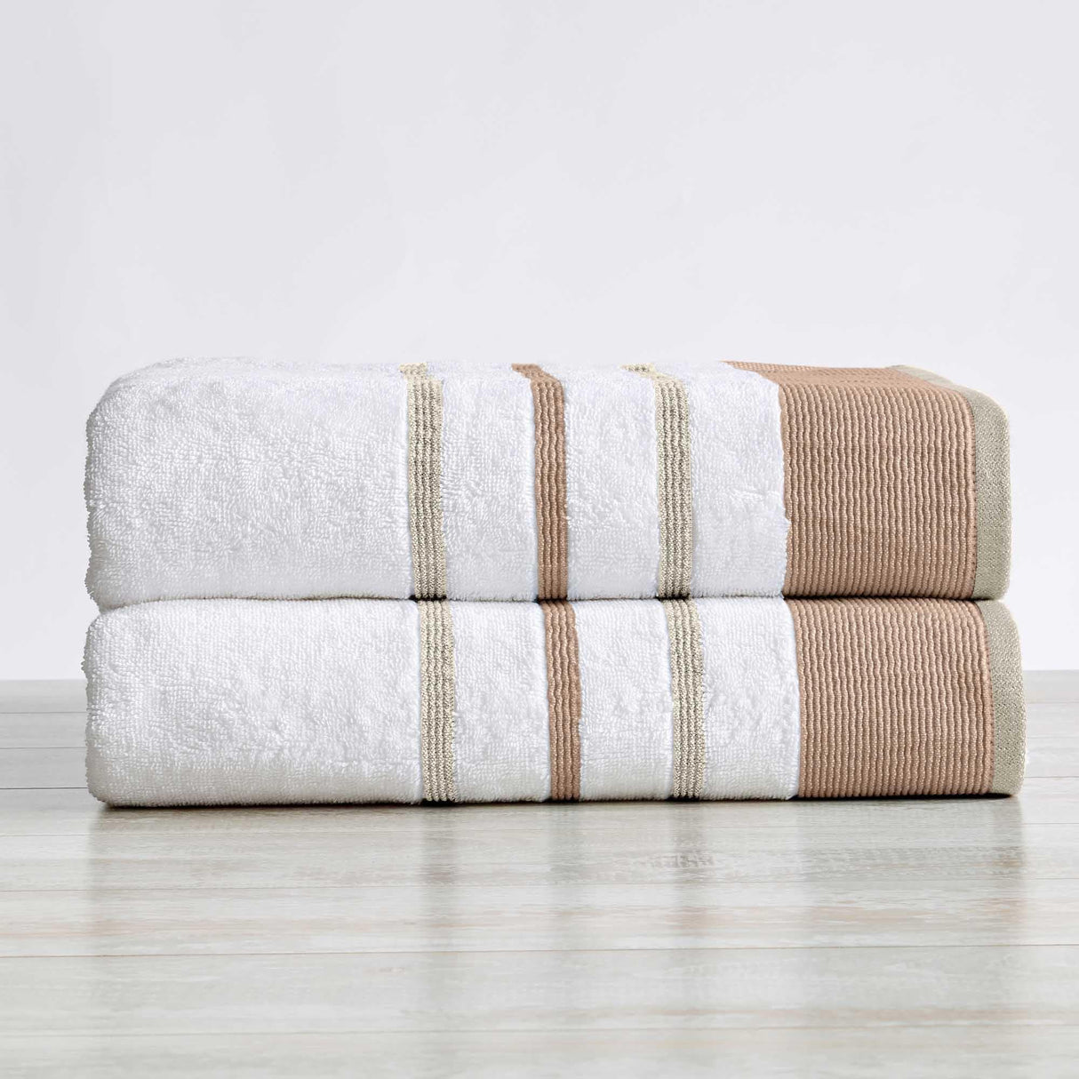 Decorative Cotton Stripe Bath Towel Set – Noelle Collection-Parc Decor