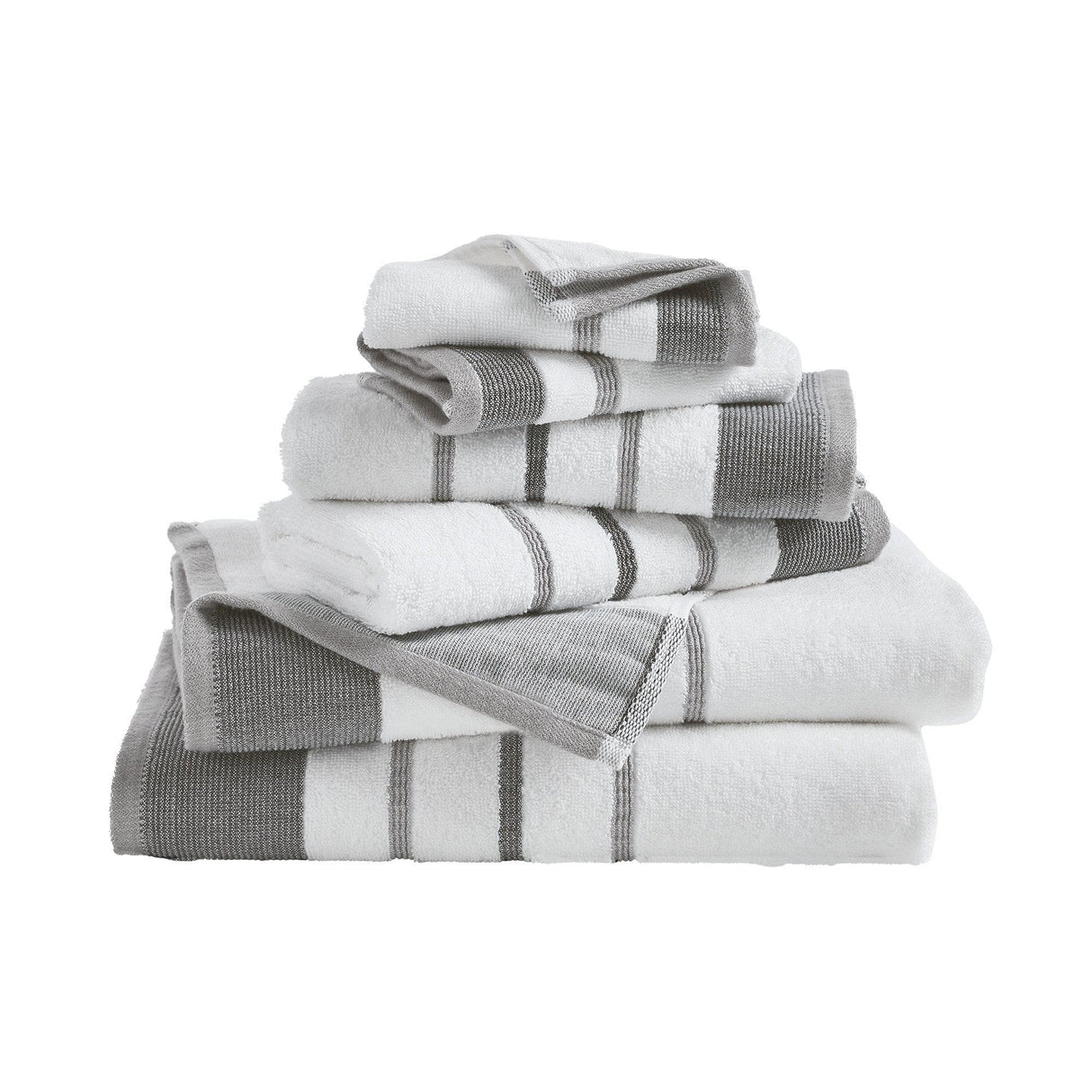 Decorative Cotton Stripe Bath Towel Set – Noelle Collection-Parc Decor