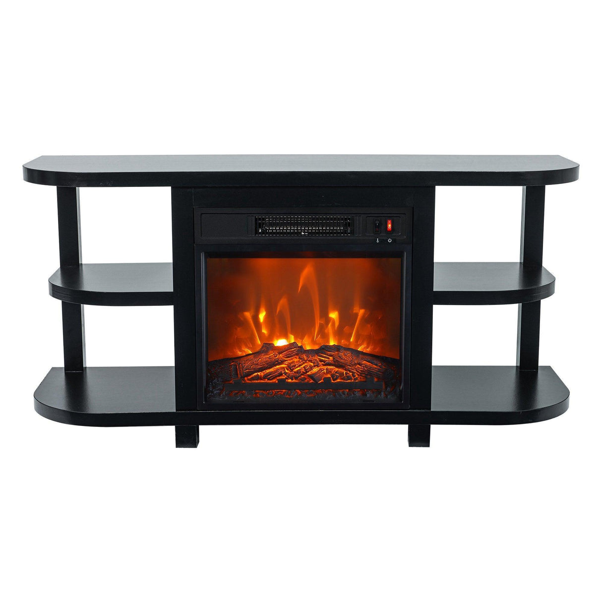 Decorative Modern 48" TV Stand with 18" Insert Electric Fireplace-Parc Decor