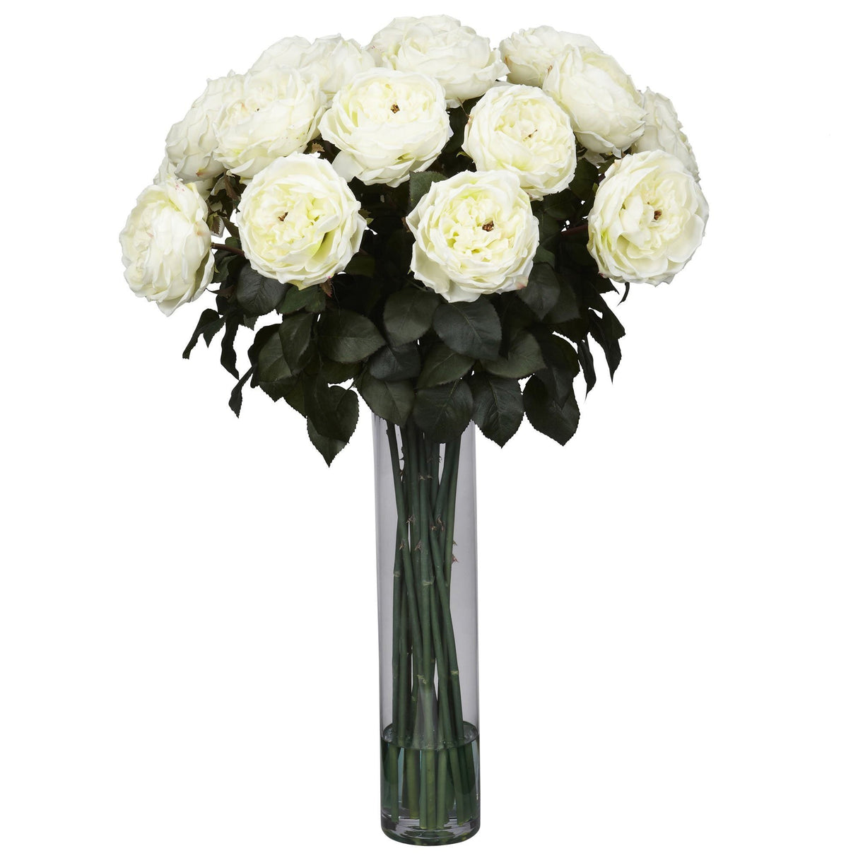 Fancy Rose Silk Flower Arrangement-Parc Decor