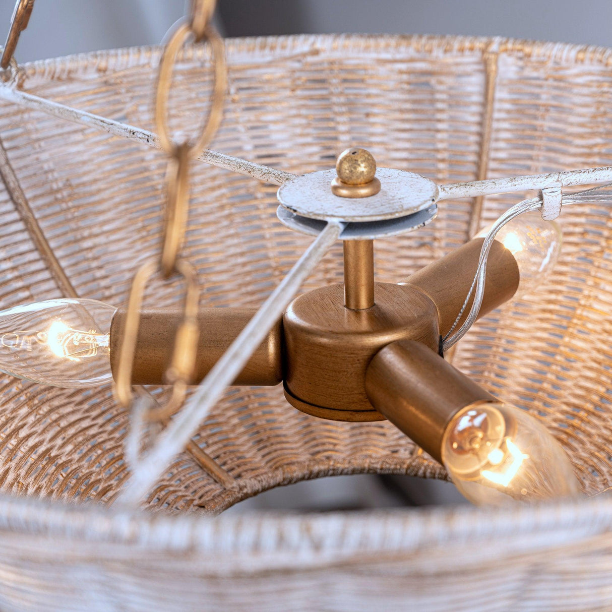 Farmhouse 3-Light Rattan Island Pendant Lighting in Bowl Shape-Parc Decor