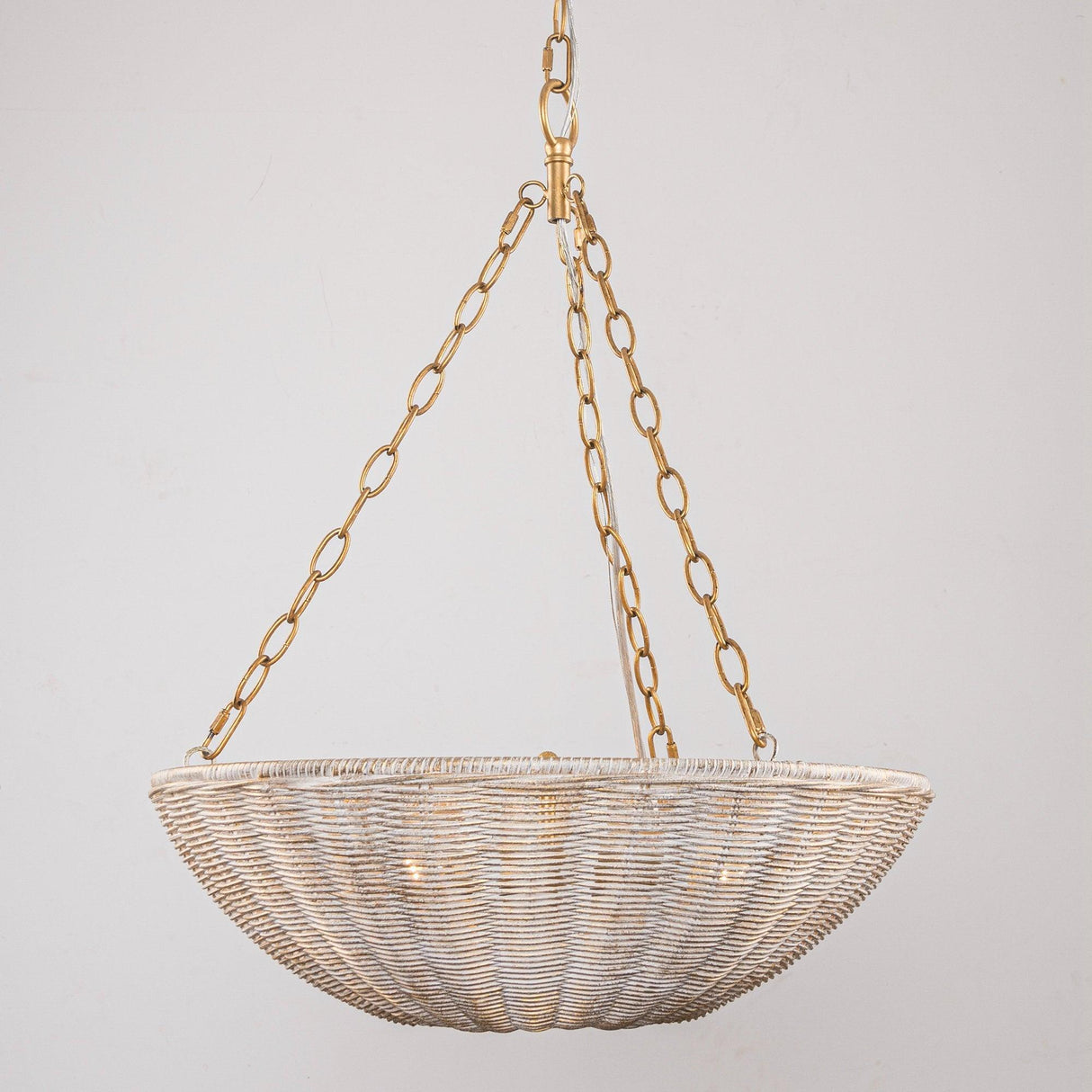 Farmhouse 3-Light Rattan Island Pendant Lighting in Bowl Shape-Parc Decor