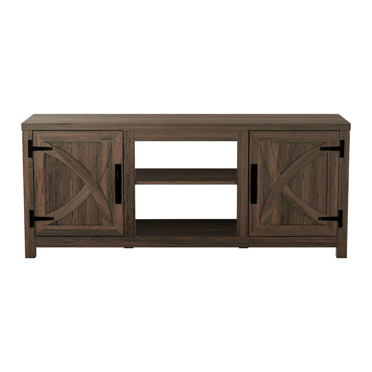 Farmhouse TV Stand for 58 Inch TV Storage Cabinet for Living Room-Parc Decor