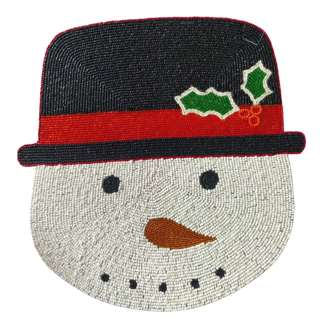Frosty Snowman Placemat, Christmas Placemat, Snowman Placemat-Parc Decor