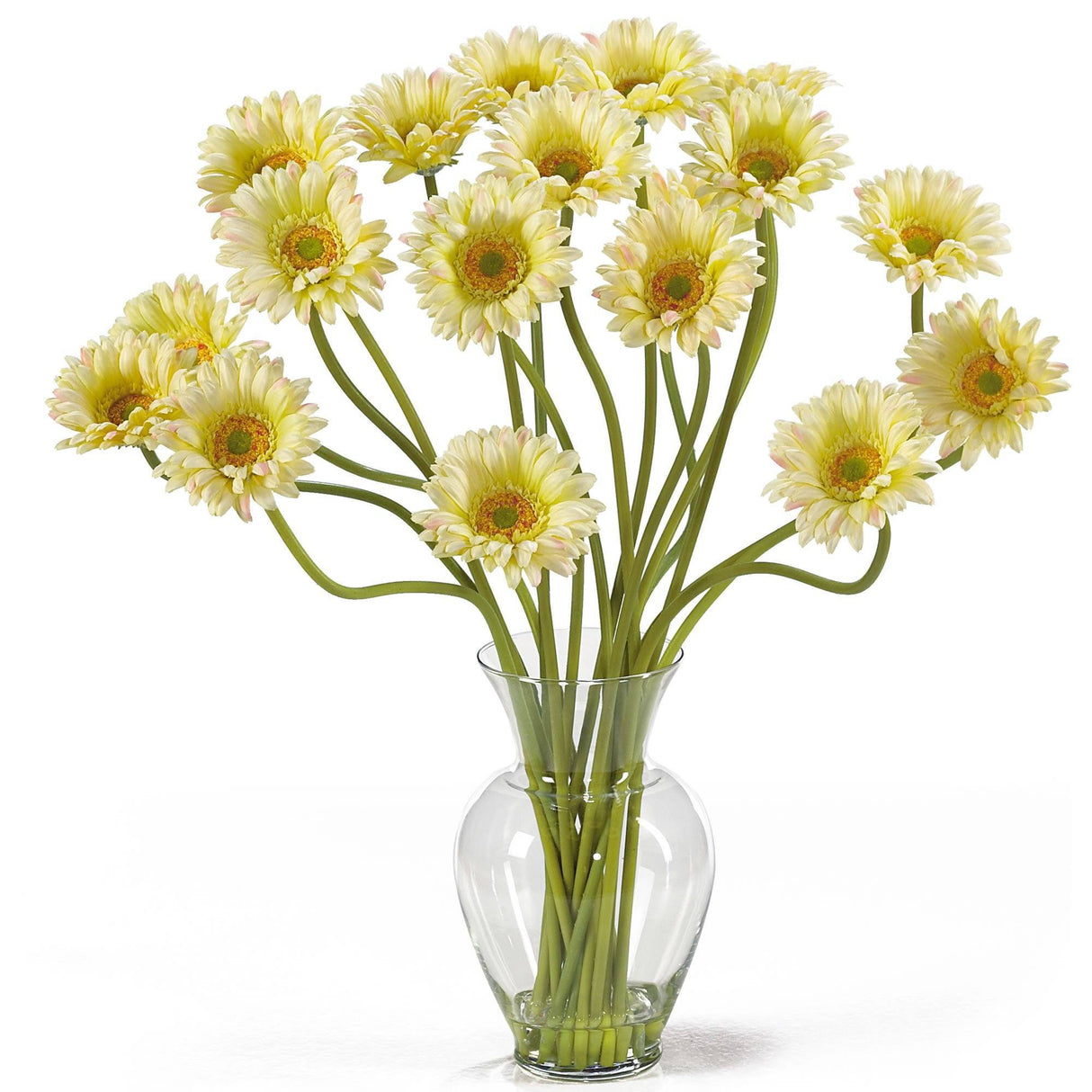 Gerber Daisy Liquid Illusion Silk Flower Arrangement-Parc Decor