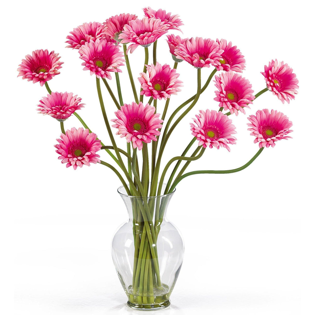 Gerber Daisy Liquid Illusion Silk Flower Arrangement-Parc Decor