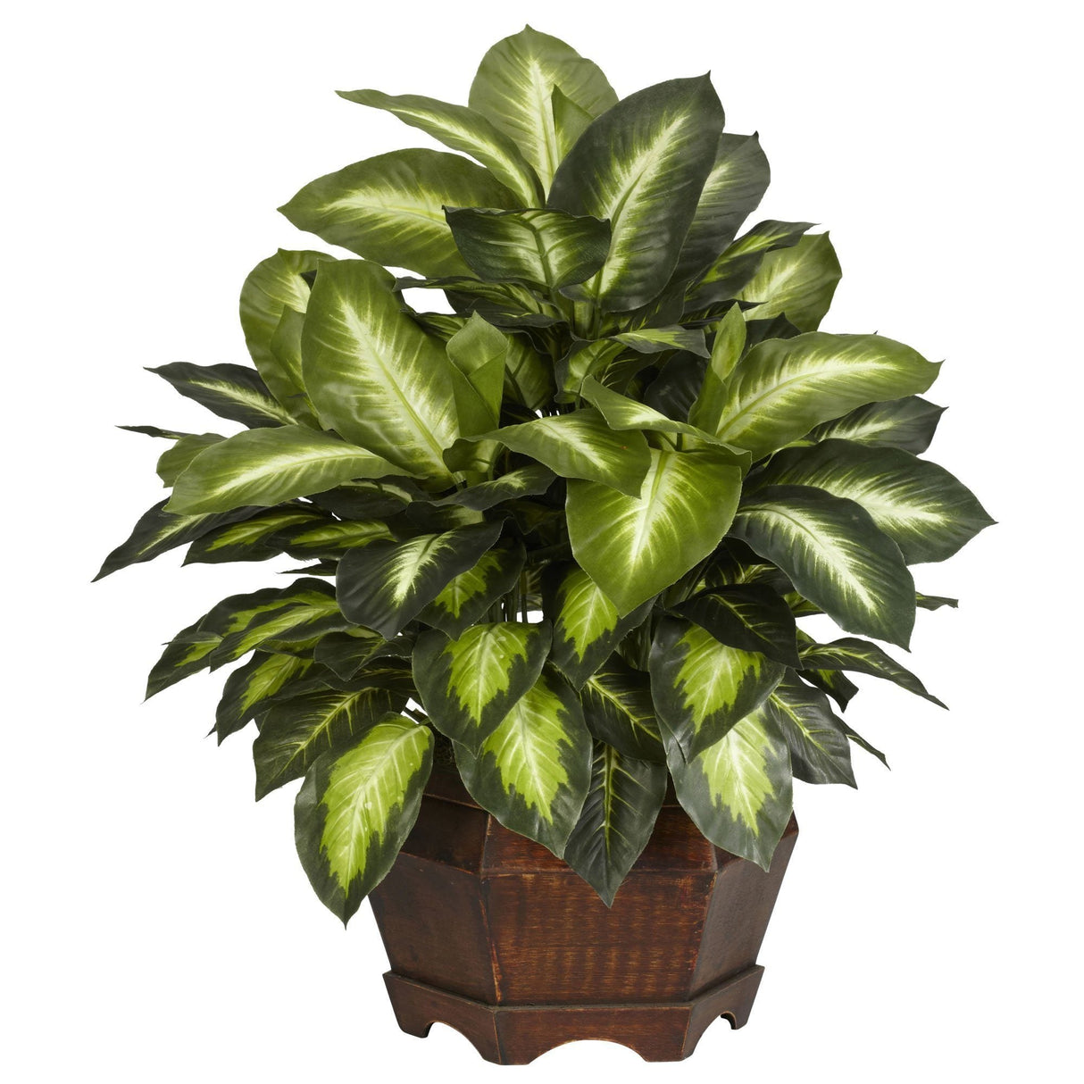 Golden Dieffenbachia Silk Plant-Parc Decor