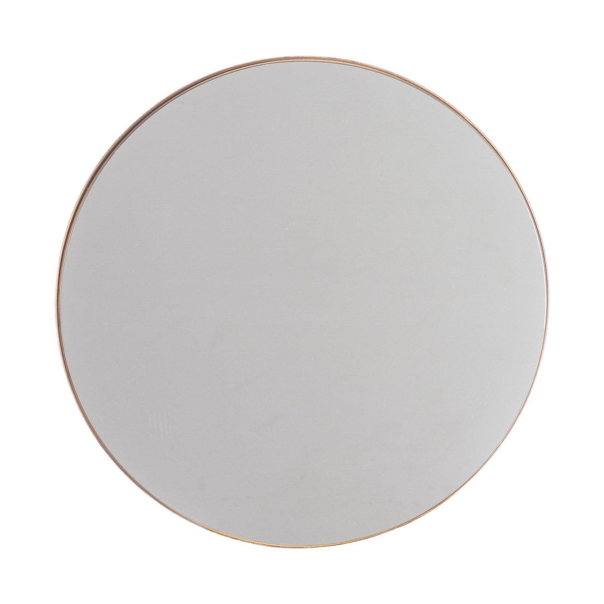 Golden Modern Round Framed Wall Mirror-Parc Decor
