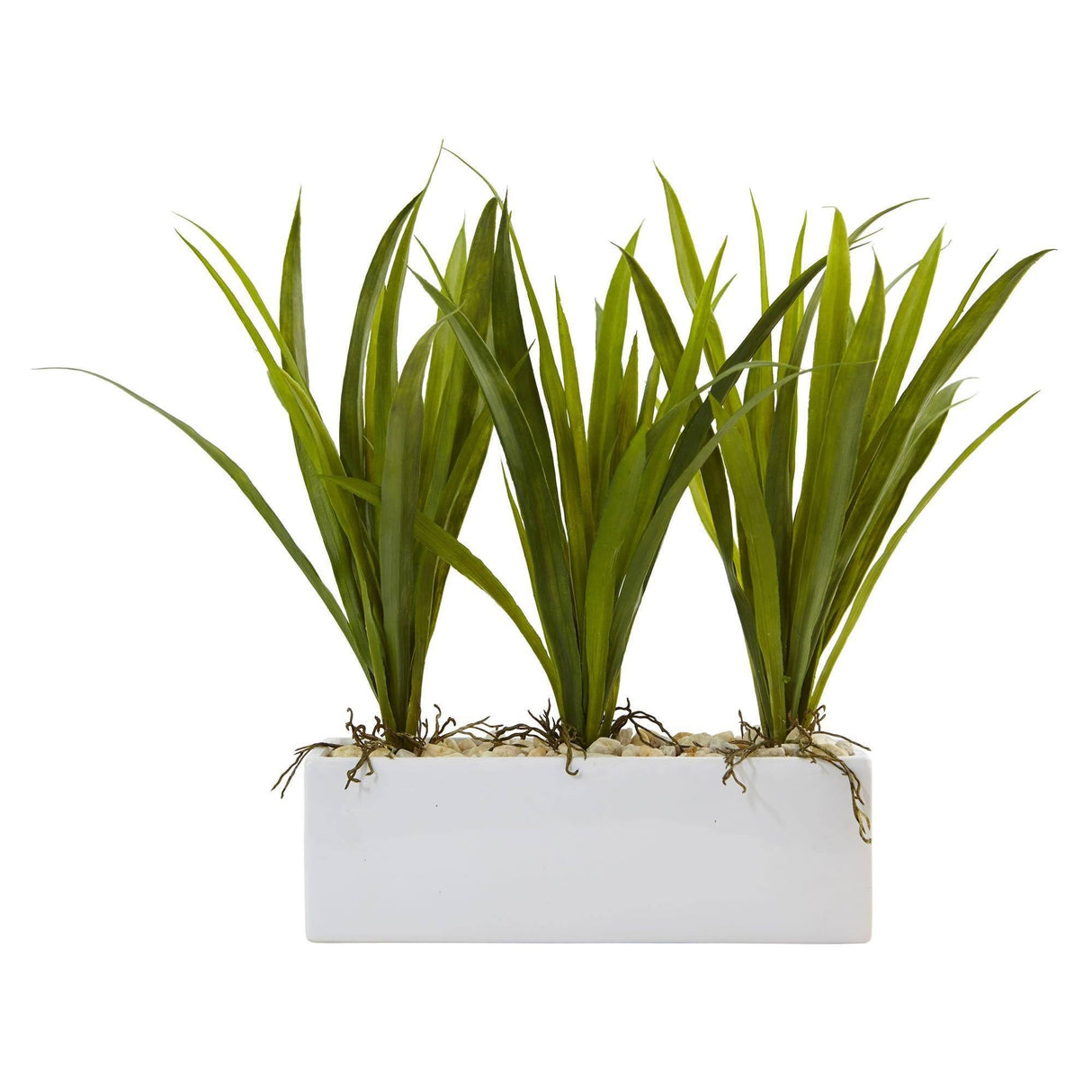 Grass in Rectangular Planter-Parc Decor