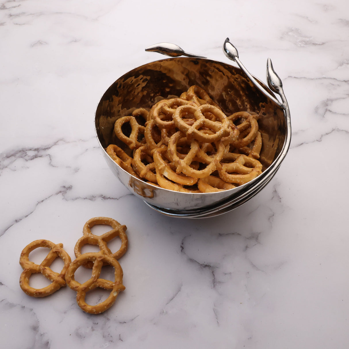 Hammered Chilly Nut Bowl-Parc Decor