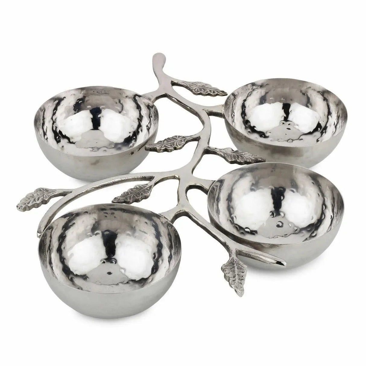 Hammered Leaf Nut Bowl-Parc Decor