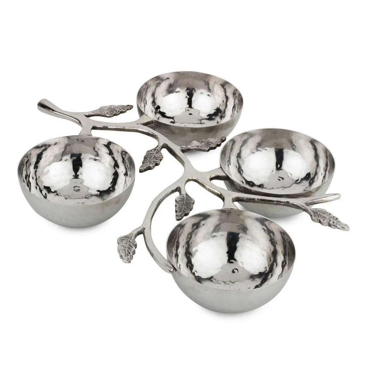 Hammered Leaf Nut Bowl-Parc Decor