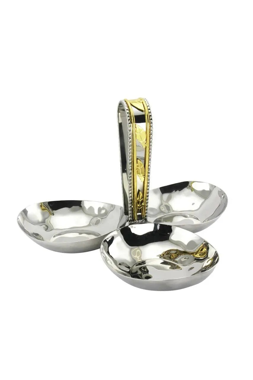 Hammered Willow Nut Bowl-Parc Decor