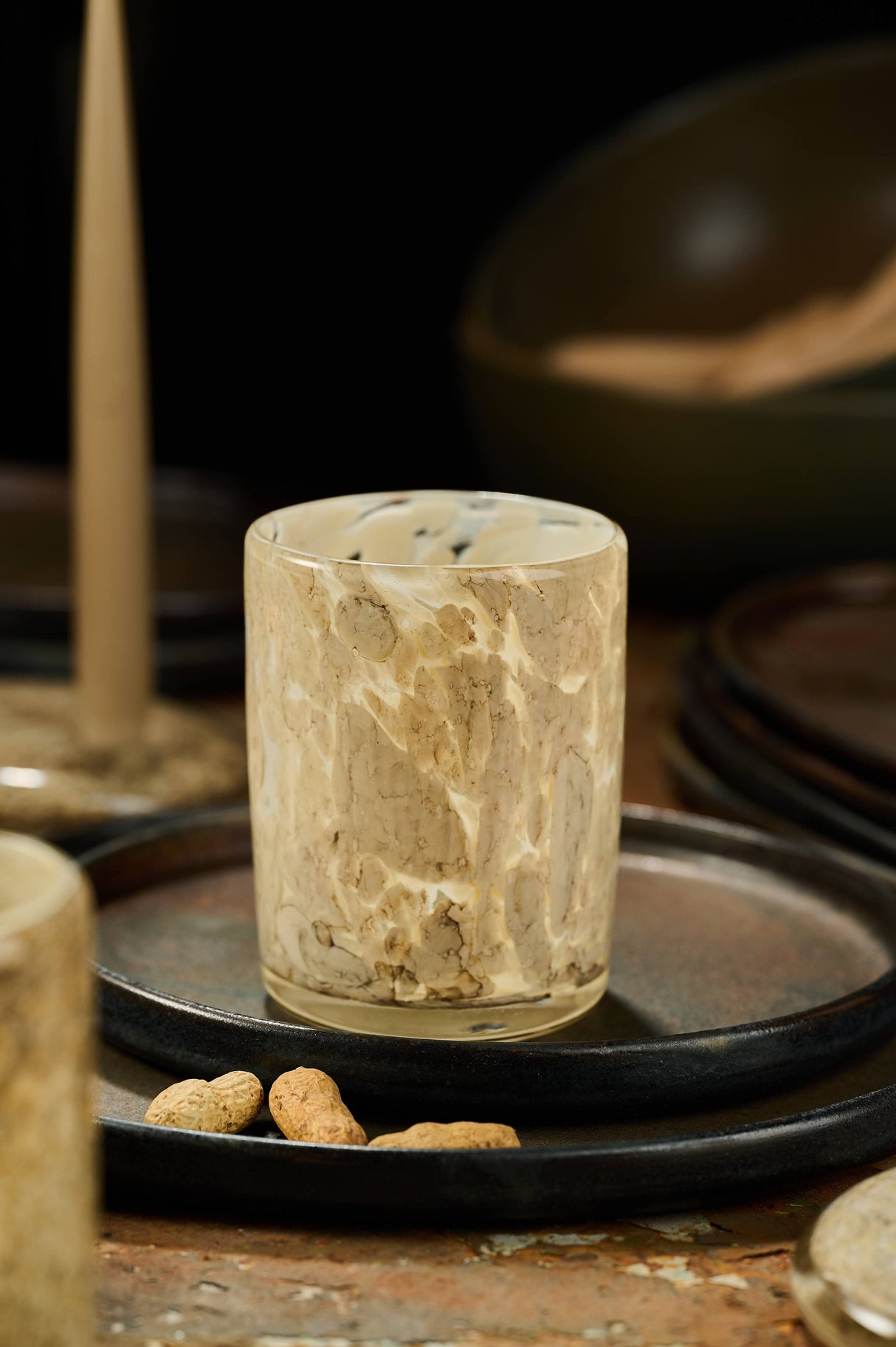 Hand Blown Glass Tumbler-Parc Decor