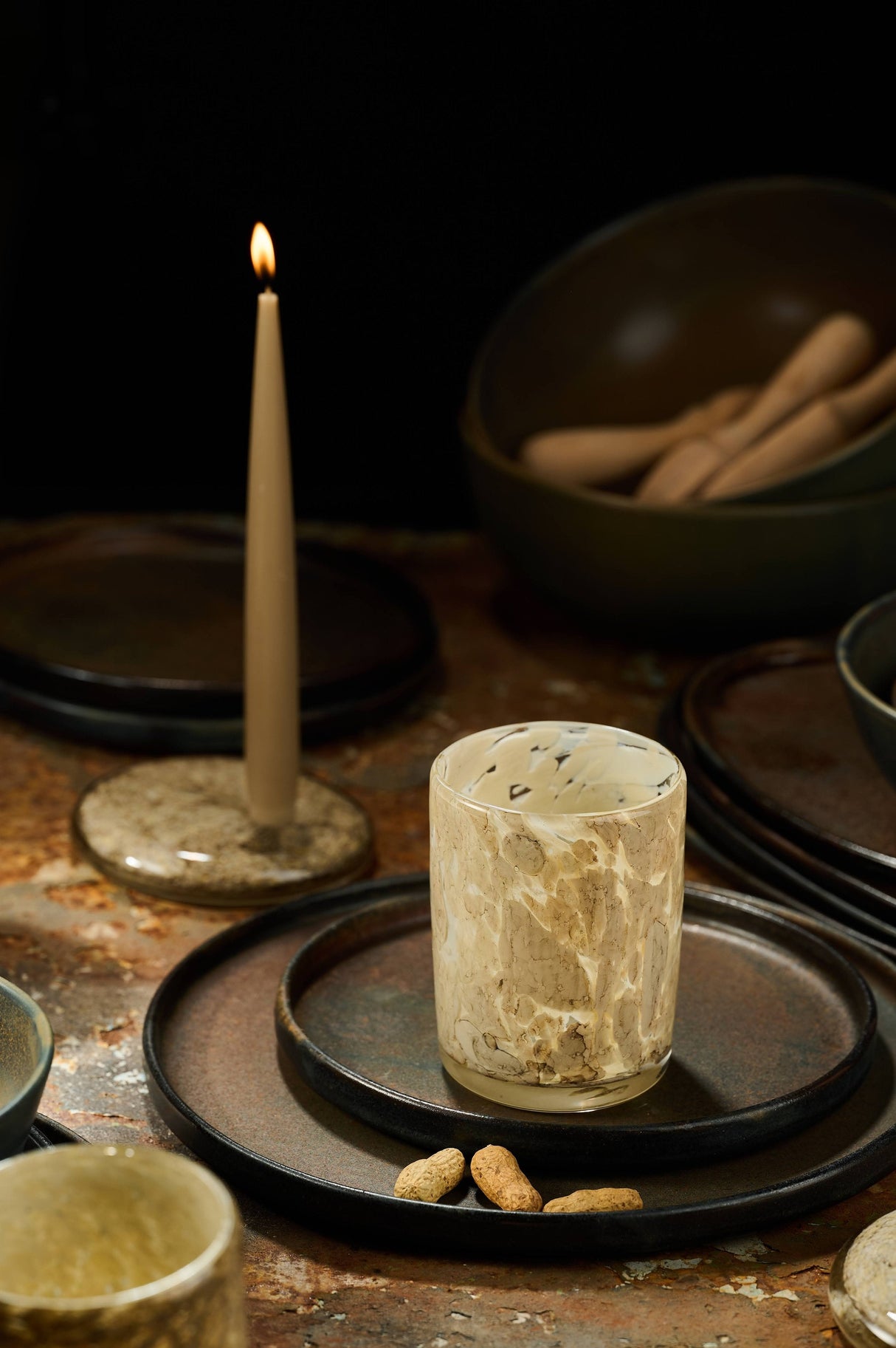 Hand Blown Glass Tumbler-Parc Decor