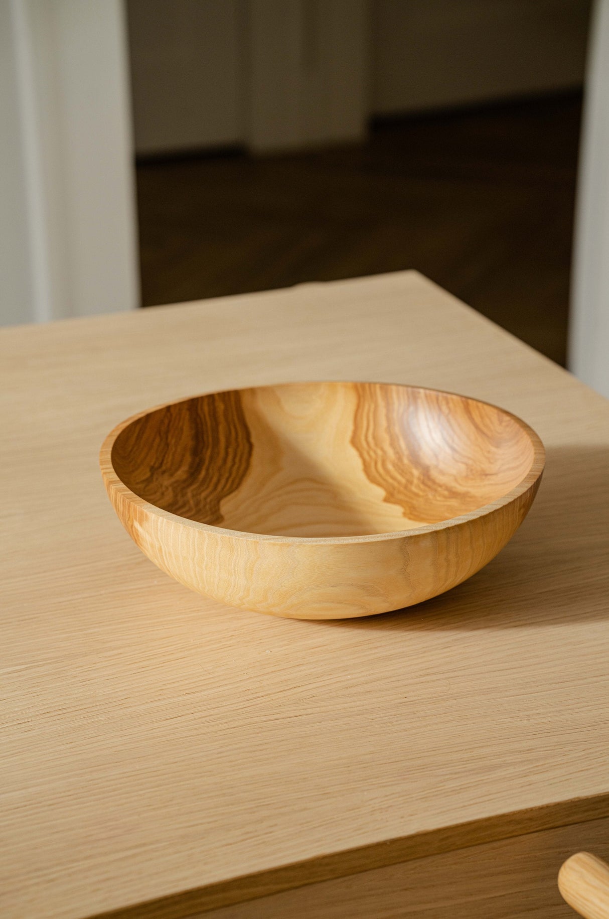 Hand Carved Ash wood Nesting Bowl Set-Parc Decor
