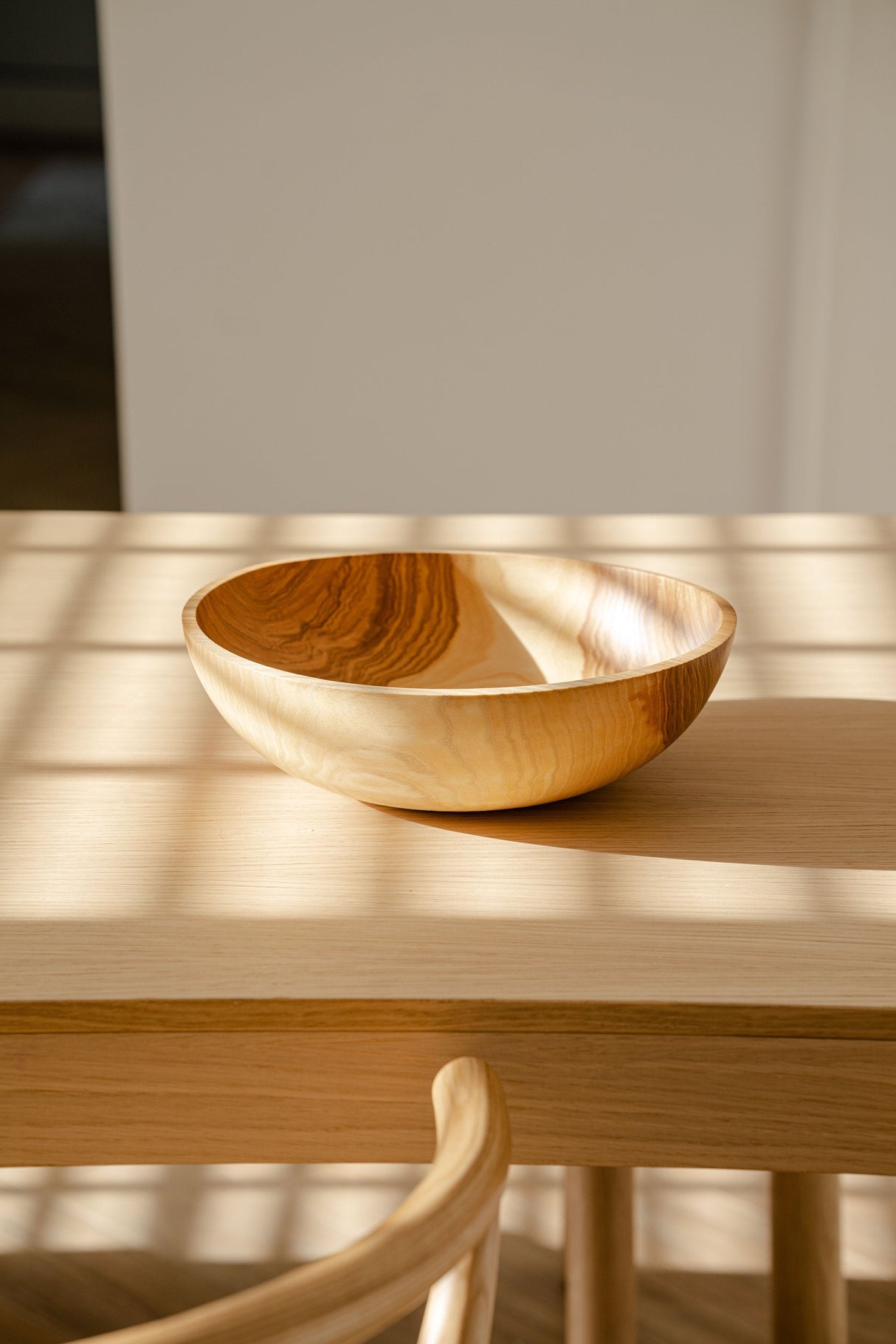 Hand Carved Ash wood Nesting Bowl Set-Parc Decor