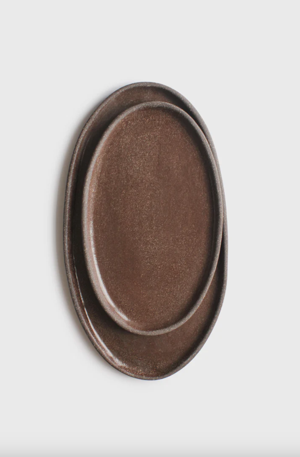 Handmade Oval Stoneware Serving Platter "Pumpernikel"-Parc Decor